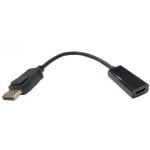 Cavo adattatore 3Go DisplayPort a HDMI maschio/femmina da 15 cm nero