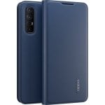 Custodia Flip in PU Oppo Blu per Find X2 Neo