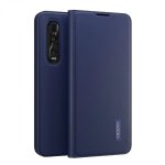 Custodia Oppo PU Cover blu per FIND X2 Pro Ceramic