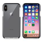 Custodia morbida antiurto Muvit Tiger 2m bordo nero per Apple iPhone XS/X