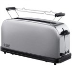 Grille-pain Russell Hobbs 21396-56 2 tranches 1 fente longue 4 niveaux Décongélation Ramasse-miettes Noir inox