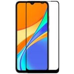 Fantastica protezione per schermo in vetro temperato nero completo 3D per Xiaomi Redmi 9C