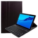 Étui en similicuir noir cool avec clavier Bluetooth pour Huawei Mediapad T5 10.1" Étui en similicuir noir cool avec clavier Bluetooth pour Huawei Mediapad T5 10.1"