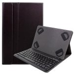 Fantastica custodia universale in similpelle nera con tastiera Bluetooth per tablet da 9"-10,2".