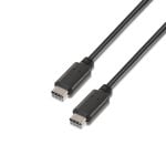Aisens Cable USB 2.0 3A Tipo C Macho/Macho 3m Negro Aisens Cable USB 2.0 3A Tipo C Macho/Macho 3m Negro