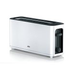 Grille-pain Braun HT3100WH 1 Fente Longue 1000 W 7 Niveaux Décongélation Blanc