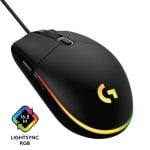 Ratón Logitech G102 LIGHTSYNC USB 8000 DPI Negro RGB 6 Botones