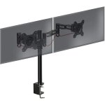 Duronic DM352 BK Soporte de Mesa 2 Monitores 13"-27" VESA 100x100 Máx 8kg Negro