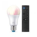 Lampadina LED intelligente WIZ A60 Colors Wi-Fi/Bluetooth 60W E27 RGB + telecomando