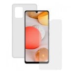 Contact Pack Funda Transparente + Protector Cristal Templado para Samsung Galaxy A42 5G