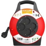 Garza Power Enrolador de Cabo Doméstico 4 Tomadas 5m