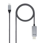 Nanocable Câble convertisseur USB Type-C vers HDMI mâle/mâle 1,8 m Noir Nanocable Câble convertisseur USB Type-C vers HDMI mâle/mâle 1,8 m Noir