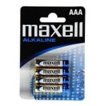 Confezione da 4 batterie alcaline Maxell LR03 AAA 1,5 V