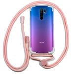 Cool Funda con Cordón Rosa para Xiaomi Redmi 9