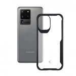Custodia in TPU trasparente Ksix Flex Armor bordo nero per Samsung Galaxy S20 Ultra