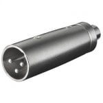 Goobay Adaptateur XLR Mâle vers RCA Femelle Noir Goobay Adaptateur XLR Mâle vers RCA Femelle Noir