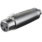 Goobay Adaptateur XLR vers RCA Femelle/Femelle Gris Goobay Adaptateur XLR vers RCA Femelle/Femelle Gris
