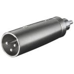 Goobay Adaptador XLR Macho para RCA Macho Cinzento Goobay Adaptador XLR Macho para RCA Macho Cinzento