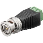 Connecteur mâle BNC Goobay noir 10 unités
