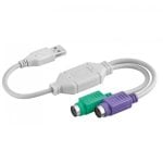 Goobay Cable Conversor PS2 a USB 2.0 15cm Blanco Goobay Cable Conversor PS2 a USB 2.0 15cm Blanco