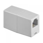 Goobay Empalme RJ11 Hembra/Hembra Blanco