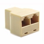 Goobay Divisor RJ45 Hembra/Hembra Blanco