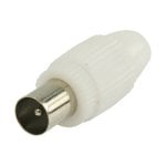 Goobay Connecteur CEI Mâle Droit 7mm Blanc