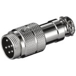 Goobay Connecteur GX16 Mâle 6pin Gris