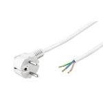 Goobay Cable de Alimentación CEE7 Tipo F a Bornes 3x0.75mm 1.5m Blanco