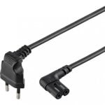 Goobay IEC-320/C7 abgewinkeltes Stromkabel für PlayStation 5m Schwarz