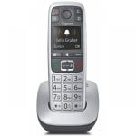 Telefono cordless Gigaset E560A per anziani DECT Nero/Argento