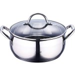 Bergner Gourmet-Kochtopf mit Deckel, 4,5 l, 24 x 10 cm, Edelstahl