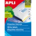 Etichetta adesiva Jocca 01263 64.6 x 33.8 mm bianca 100 fogli A4 permanente