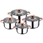 San Ignacio Premium Nona Batería de Cocina 8 Piezas Acero Inoxidable San Ignacio Premium Nona Batería de Cocina 8 Piezas Acero Inoxidable