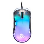 Rato Newskill Lycan Gaming Transparente RGB 16000DPI ABS