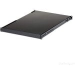 StarTech.com Étagère Réglable pour Montage en Rack Serveur 1U - 150 kg - Profondeur de Montage Réglable de 49,5 à 97,4cm Plateau Universel pour rack d'équipement AV/réseau 19" - Profondeur 69,8 cm