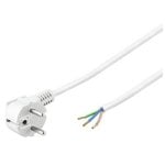 Goobay Cable de Alimentación Eléctrico Tipo F CEE7 a Bornes 3x1mm 3m Blanco