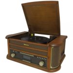 Plattenspieler Roadstar HIF-1993D+BT 80W Bluetooth Riemenantrieb Kassette CD USB
