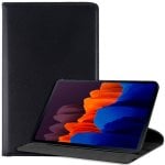 Custodia a libro semplice nera per Samsung Galaxy Tab S7 Plus 12,4"