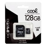 Carte mémoire Cool Micro SD HC 128 Go classe 10 + adaptateur Carte mémoire Cool Micro SD HC 128 Go classe 10 + adaptateur