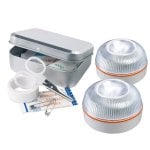 Help Flash Luz de Emergencia V16 Homologada DGT Pack 2 Unidades + Kit Primeros Auxilios Help Flash Luz de Emergencia V16 Homologada DGT Pack 2 Unidades + Kit Primeros Auxilios
