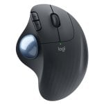 Logitech ERGO M575 Mouse Trackball Wireless - Facile controllo con il pollice, Tracciamento fluido, Design ergonomico e confortevole, per Windows, PC e Mac, con Bluetooth e USB