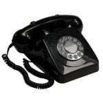 Telefono fisso retrò GPO 746 nero