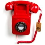 GPO 746 Telefono fisso da parete retrò rosso