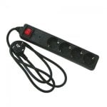 Eurobric Regleta 4 Tomas con Interruptor 1.5m