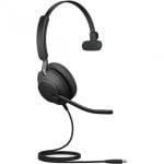 Jabra Evolve2 40, UC Mono Auricolare Cablato A Padiglione Ufficio USB tipo-C Nero