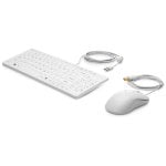 HP USB Keyboard and Mouse Healthcare Edition tastiera Mouse incluso Bianco