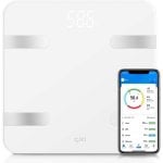 Balança Bioimpedância GKL Beauty FITBLUE300 Até 180 kg 12 Parâmetros Ecrã LCD