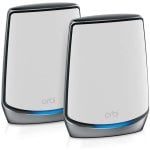 NETGEAR Orbi RBK852 AX6000 WiFi 6 Mesh System Banda tripla (2.4 GHz/5 GHz/5 GHz) Wi-Fi 6 (802.11ax) Grigio, Bianco 8 Interno