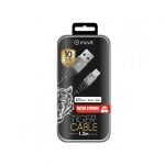 Câble USB Muvit Tiger Lightning MFI 2,4A 1,2m Gris Câble USB Muvit Tiger Lightning MFI 2,4A 1,2m Gris